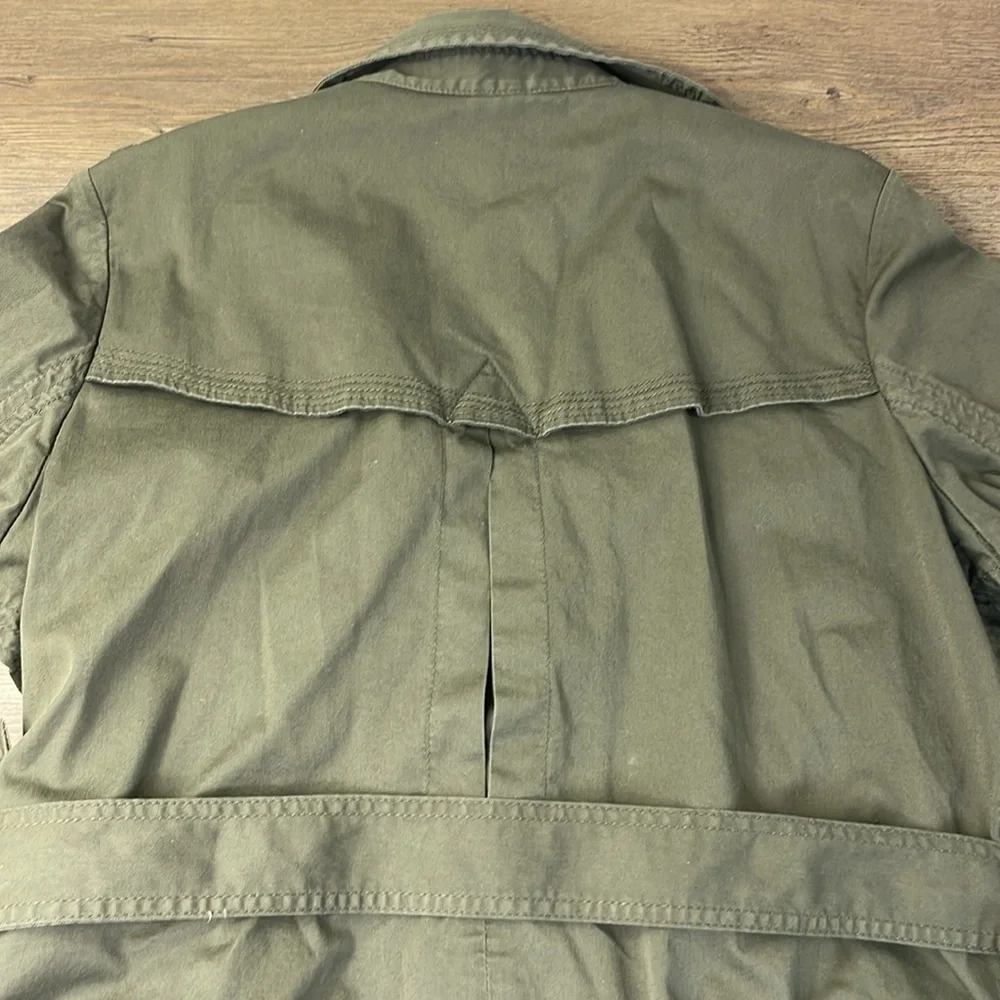 Coldwater Creek Women’s  Army Green Belted Utility Jacket, Size 18 - Picture 12 of 14